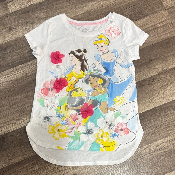 Disney Other - Disney Princess Floral White Tee for Kids